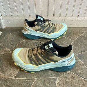 Salomon Thundercross Trail Running Shoe Size 9 Alfalfa Green Only 4 Miles